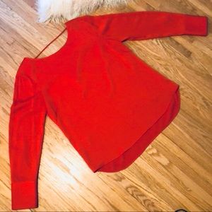 BCBGMaxAzria burnt orange blouse